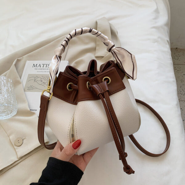 2021 New Women Bag Bucket Bag Women PU Leather Shoulder Bags - Image 3