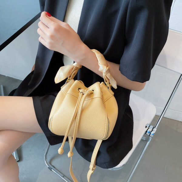 2021 New Women Bag Bucket Bag Women PU Leather Shoulder Bags - Image 2