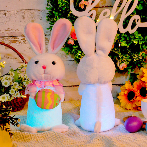 Easter Cartoon Style Rabbit Plastic Cloth Cotton Casual Daily Festival Decorative Props - Image 3