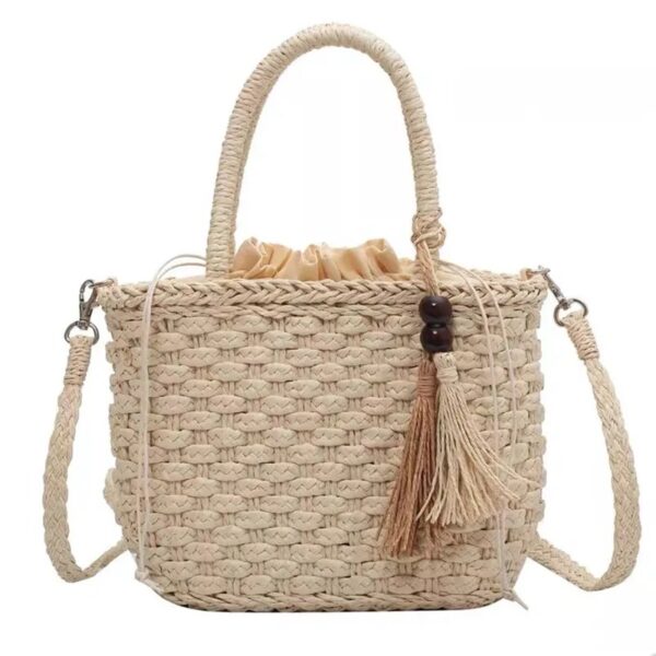 Women'S Medium Spring&Summer Straw Vacation Handbag Straw Bag - Image 2